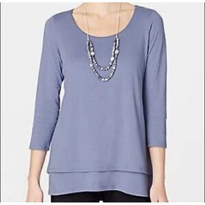 Pure Jill elliptical Layered Top XL